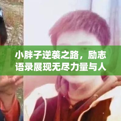 小胖子逆袭之路，励志语录展现无尽力量与人生鼓舞