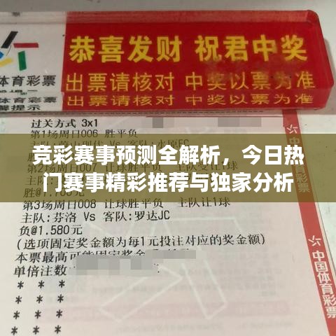 竞彩赛事预测全解析，今日热门赛事精彩推荐与独家分析