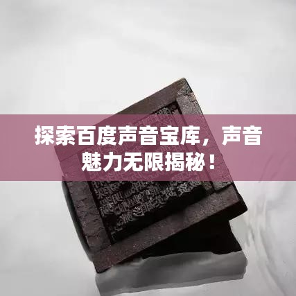 探索百度声音宝库，声音魅力无限揭秘！