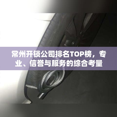 常州开锁公司排名TOP榜，专业、信誉与服务的综合考量
