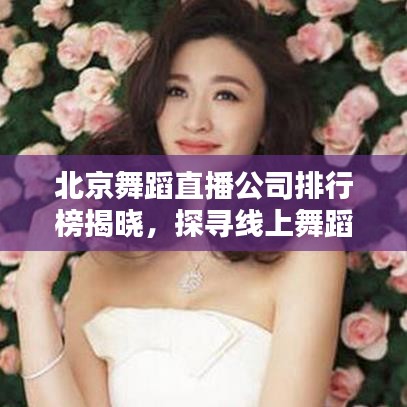 北京舞蹈直播公司排行榜揭晓，探寻线上舞蹈艺术魅力！