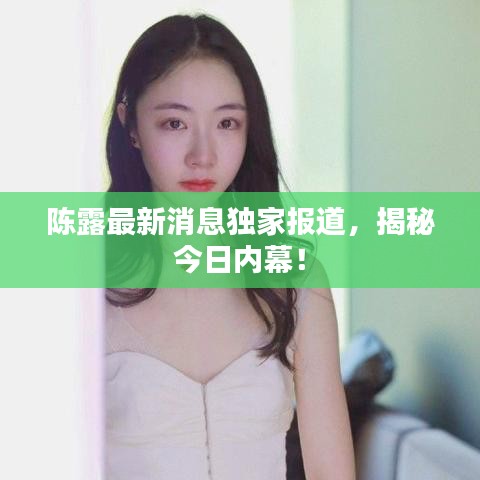 陈露最新消息独家报道，揭秘今日内幕！
