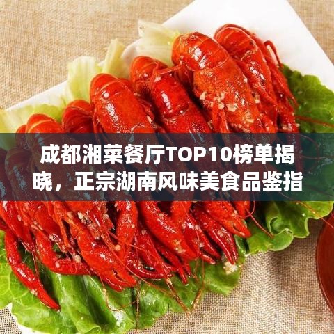 成都湘菜餐厅TOP10榜单揭晓，正宗湖南风味美食品鉴指南