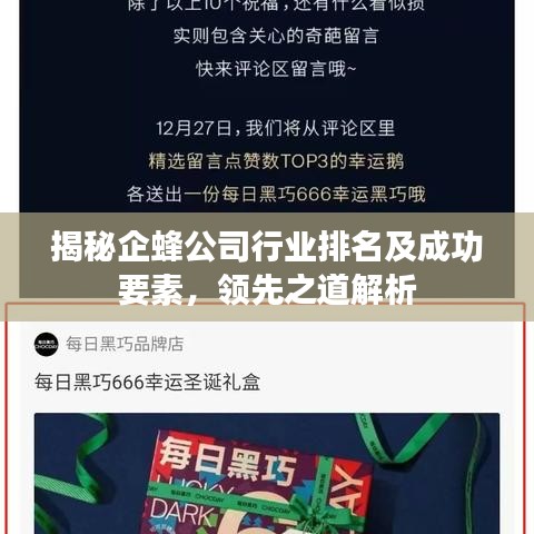 揭秘企蜂公司行业排名及成功要素，领先之道解析