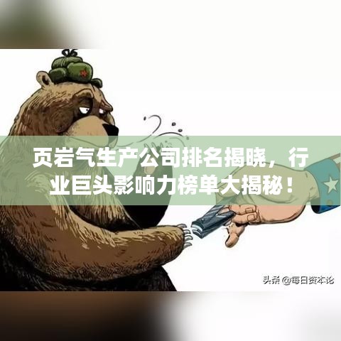 页岩气生产公司排名揭晓，行业巨头影响力榜单大揭秘！