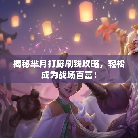 揭秘芈月打野刷钱攻略，轻松成为战场首富！