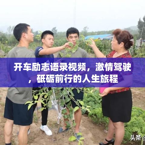 开车励志语录视频，激情驾驶，砥砺前行的人生旅程