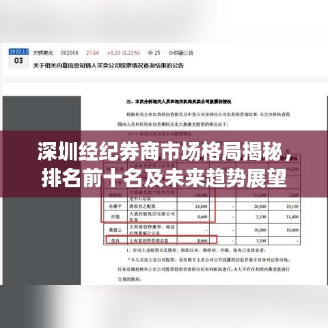 深圳经纪券商市场格局揭秘，排名前十名及未来趋势展望