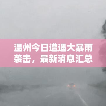 温州今日遭遇大暴雨袭击，最新消息汇总