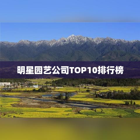 明星园艺公司TOP10排行榜