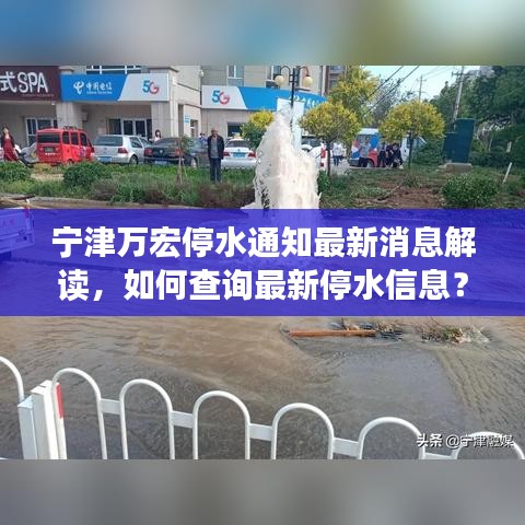 宁津万宏停水通知最新消息解读，如何查询最新停水信息？