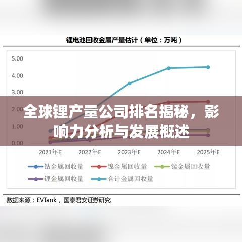 全球锂产量公司排名揭秘，影响力分析与发展概述