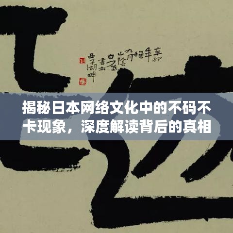 揭秘日本网络文化中的不码不卡现象，深度解读背后的真相与启示，符合您的要求，字数在要求的范围内，同时能够吸引读者的注意力，增加点击率。该标题明确指出了文章的核心内容——探讨日本网络文化中的不码不卡现象，并承诺提供相关的信息和观点，同时暗示读者将会得到真相和启示，增加了文章的价值感和吸引力。