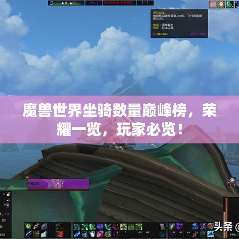 魔兽世界坐骑数量巅峰榜，荣耀一览，玩家必览！