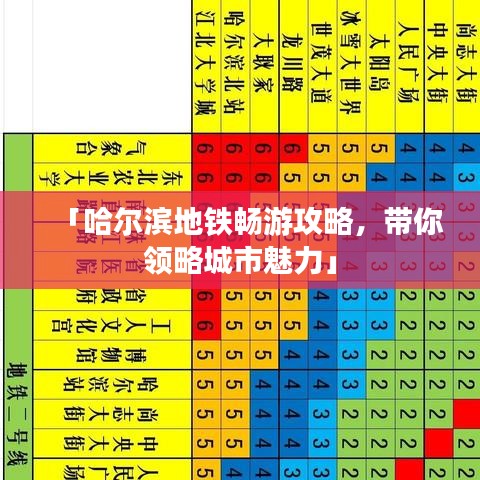 「哈尔滨地铁畅游攻略，带你领略城市魅力」