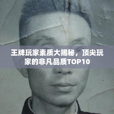 王牌玩家素质大揭秘，顶尖玩家的非凡品质TOP10