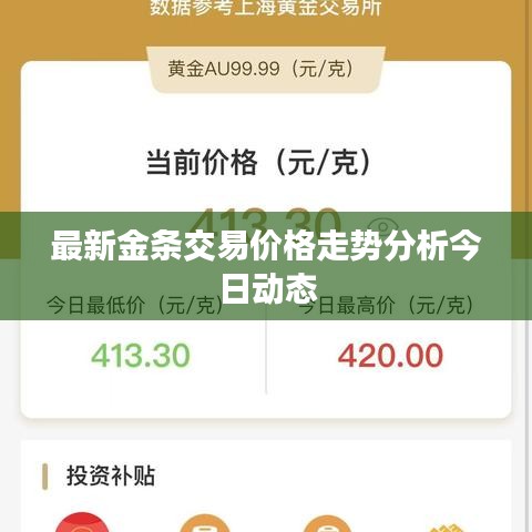 最新金条交易价格走势分析今日动态