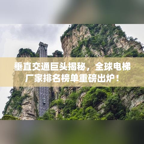 垂直交通巨头揭秘，全球电梯厂家排名榜单重磅出炉！
