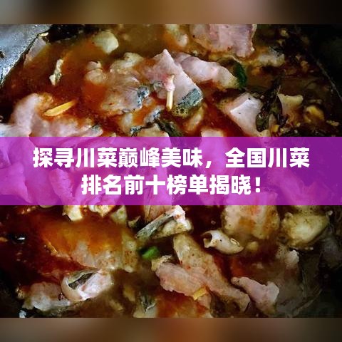 探寻川菜巅峰美味，全国川菜排名前十榜单揭晓！