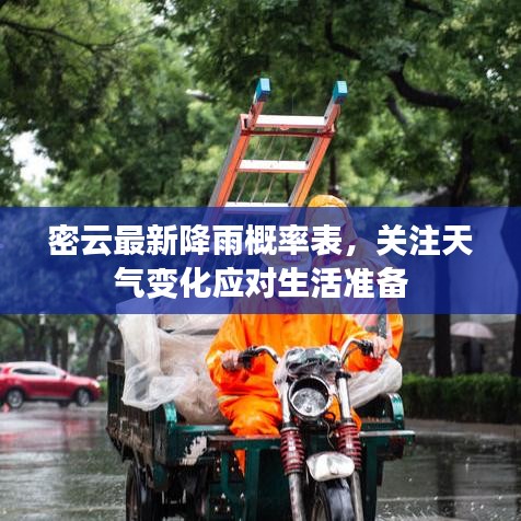 密云最新降雨概率表，关注天气变化应对生活准备