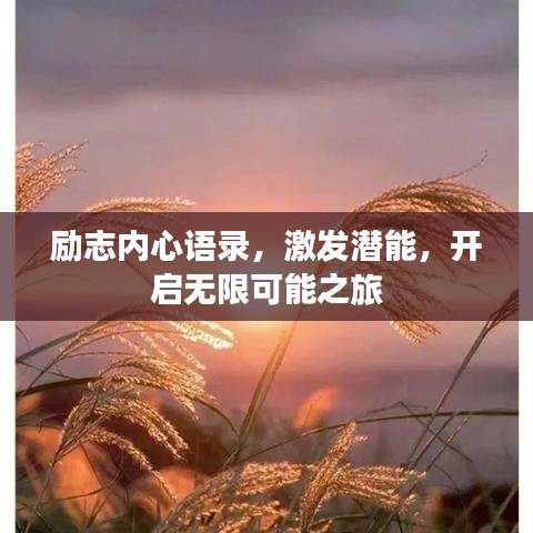 励志内心语录，激发潜能，开启无限可能之旅
