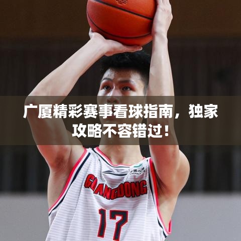 广厦精彩赛事看球指南，独家攻略不容错过！