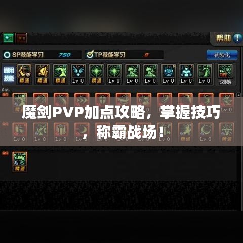 魔剑PVP加点攻略，掌握技巧，称霸战场！