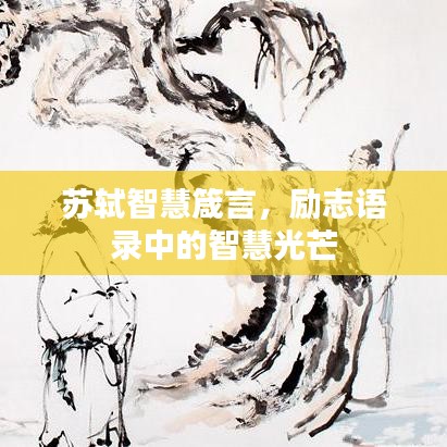 苏轼智慧箴言，励志语录中的智慧光芒