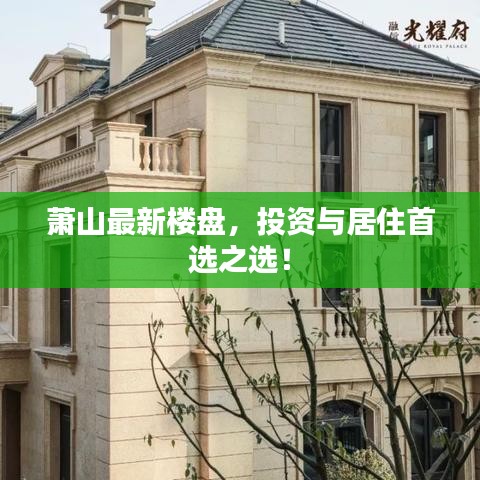 萧山最新楼盘，投资与居住首选之选！