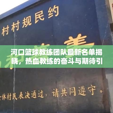 河口篮球教练团队最新名单揭晓，热血教练的奋斗与期待引领未来！