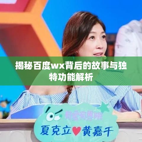 揭秘百度wx背后的故事与独特功能解析