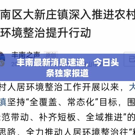 丰南最新消息速递，今日头条独家报道
