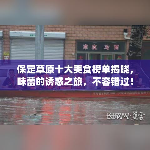 保定草原十大美食榜单揭晓，味蕾的诱惑之旅，不容错过！