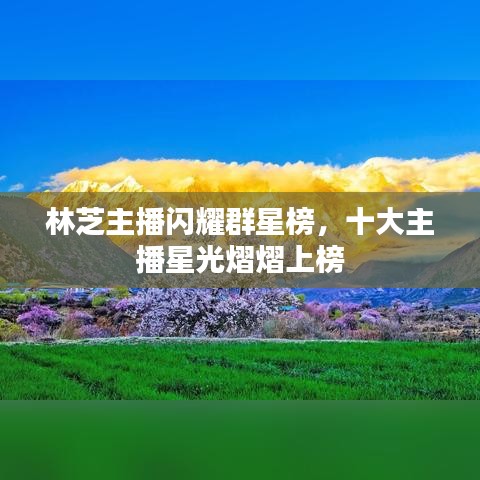 林芝主播闪耀群星榜，十大主播星光熠熠上榜