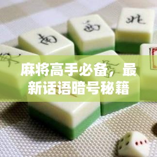 麻将高手必备，最新话语暗号秘籍全收录！