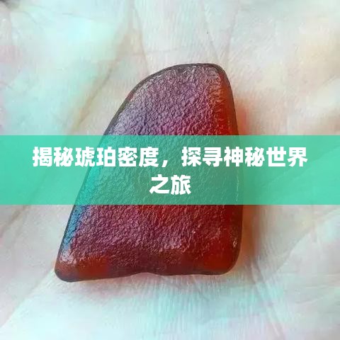 揭秘琥珀密度，探寻神秘世界之旅