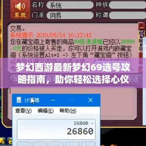 梦幻西游最新梦幻69选号攻略指南，助你轻松选择心仪角色！