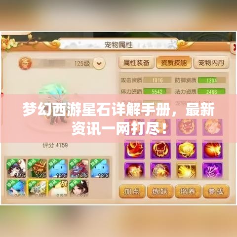 梦幻西游星石详解手册，最新资讯一网打尽！