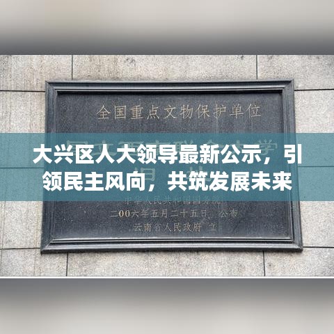 大兴区人大领导最新公示，引领民主风向，共筑发展未来