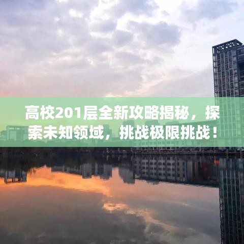 高校201层全新攻略揭秘，探索未知领域，挑战极限挑战！
