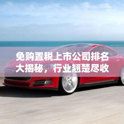 免购置税上市公司排名大揭秘，行业翘楚尽收眼底！